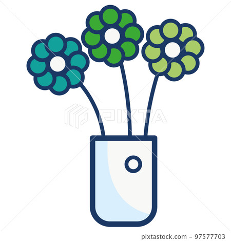 Isolated colored indoor plant icon Vector Isolated colored indoor plant icon Vector 97577703