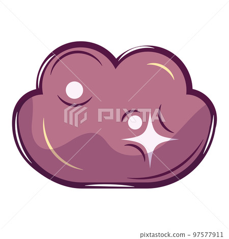 Isolated colored astrology cloud icon Vector Isolated colored astrology cloud icon Vector 97577911