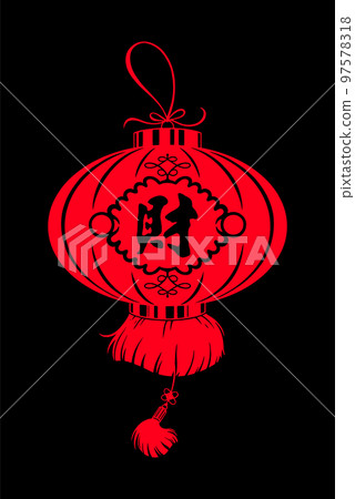 Chinese flashlight illustration 97578318