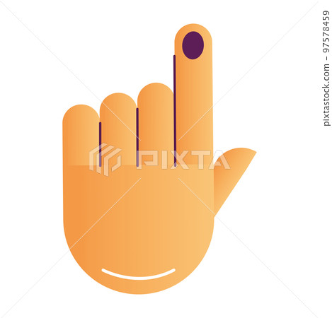 Isolated colored hand gesture icon Vector-插圖素材 [97578459] - PIXTA圖庫