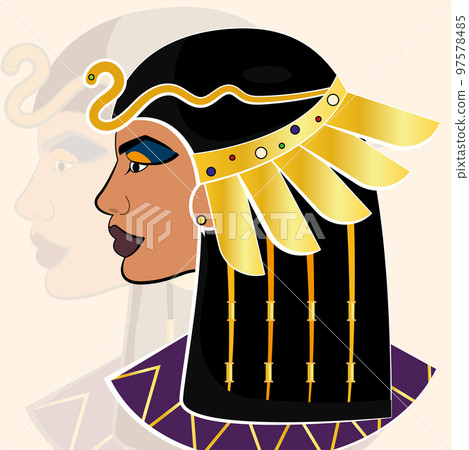 Isolated female pharaoh avatar old egypt icon Vector Isolated female pharaoh avatar old egypt icon Vector 97578485