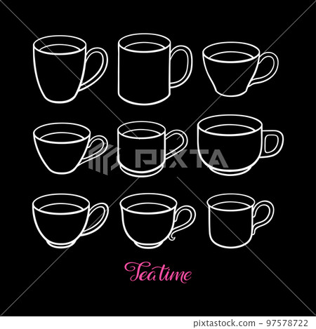 Set of cute teacups 97578722