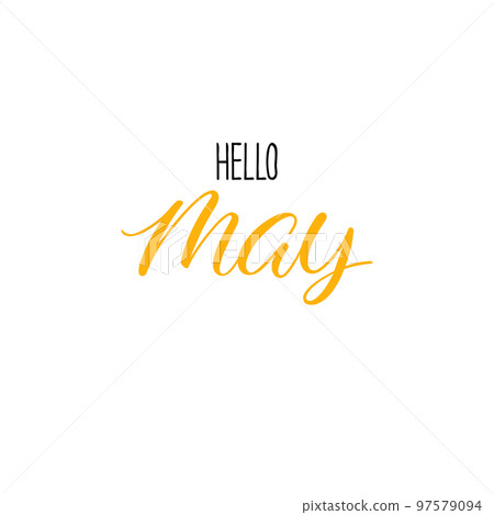 Hello may calligraphy Hello may calligraphy 97579094