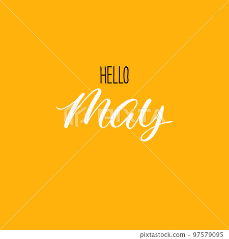 Hello may calligraphy Hello may calligraphy 97579095