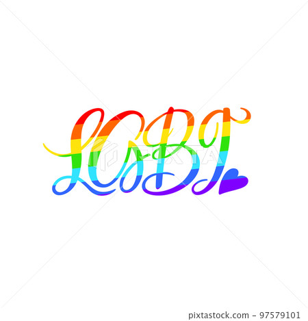 LGBT handlettering calligraphy LGBT handlettering calligraphy 97579101