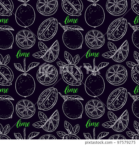 seamless background of limes seamless background of limes 97579275