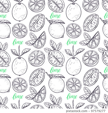 seamless background of limes seamless background of limes 97579277