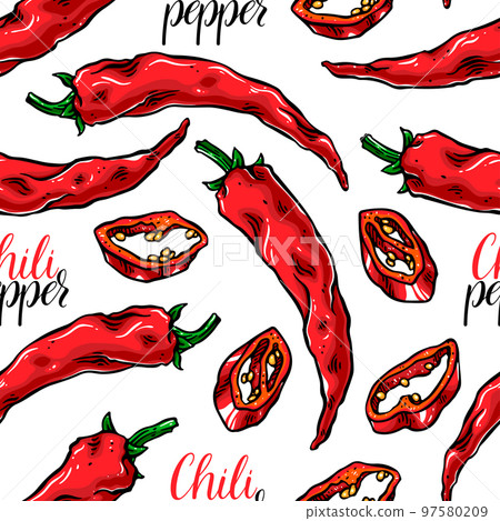 seamless chili peppers seamless chili peppers 97580209