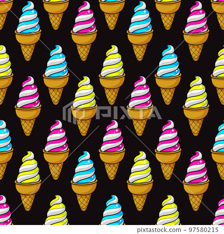 seamless colorful ice cream 97580215