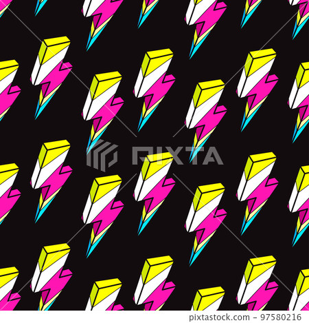 seamless colorful lightnings seamless colorful lightnings 97580216