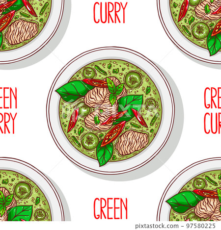 seamless Green curry seamless Green curry 97580225