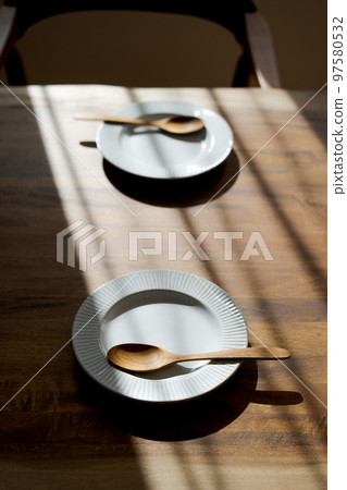 dishes on the table 97580532