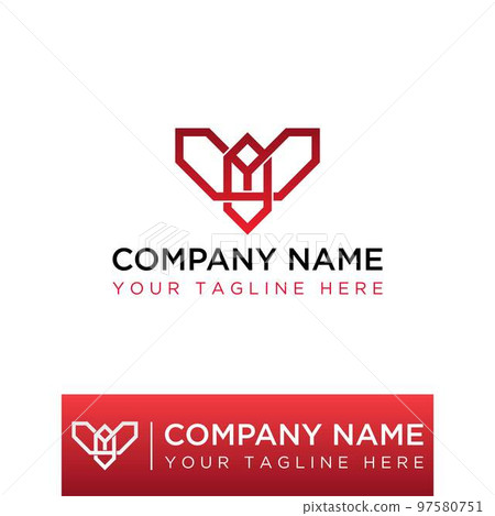 elegant and professional letter T or Y like transformer head in line out Image graphic icon logo design abstract concept vector stock. Can be used as a symbol associated with initial or tech. 97580751