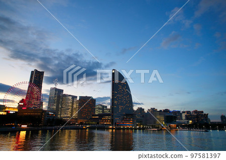 Minatomirai night view Minatomirai night view 97581397