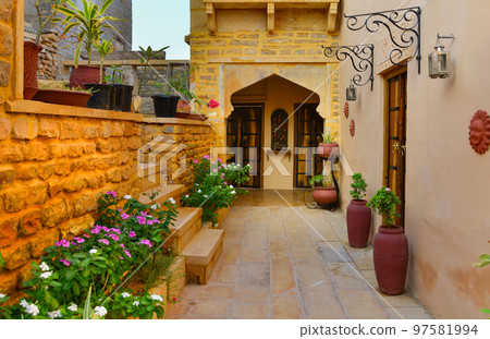 Old building in Jaisalmer, India Old building in Jaisalmer, India 97581994