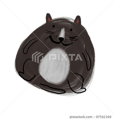 可愛黑貓 動物 97582169