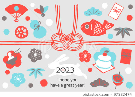 2023年新年賀卡各種兔年新年祝福語 2023年新年賀卡各種兔年新年祝福語 97582474
