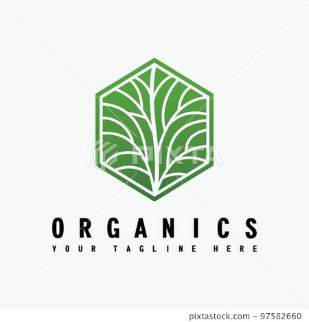Simple plant stalk in block hexagon Image graphic icon logo design abstract concept vector stock. Can be used as symbols related to nature or green. Simple plant stalk in block hexagon Image graphic icon logo design abstract concept vector stock. Can be used as symbols related to nature or green. 97582660