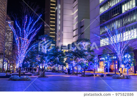 《神奈川縣》橫濱港未來Grand Mall公園的燈飾 97582886