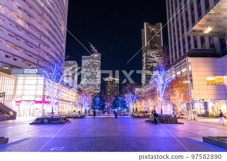 《Kanagawa Prefecture》Illumination of Yokohama Minato Mirai Grand Mall Park 97582890