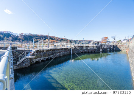 Tamagawa Aqueduct Hamura Intake Weir Hamura City, Tokyo 97583130
