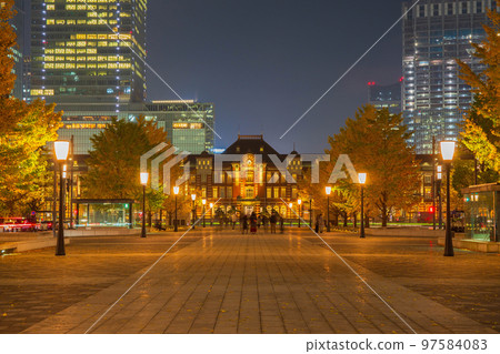 東京夜景丸之內行幸通 東京夜景丸之內行幸通 97584083
