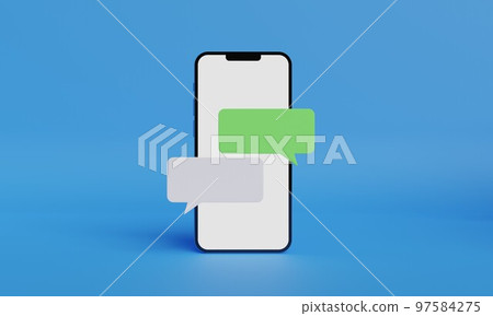 複製空間語音氣泡 3DCG 插圖 複製空間語音氣泡 3DCG 插圖 97584275