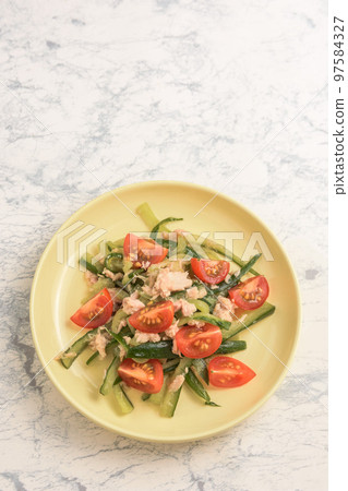 tuna and cucumber salad tuna and cucumber salad 97584327