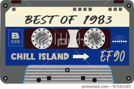 retro style cassette 97585285