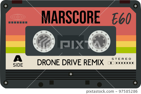 retro style cassette 97585286