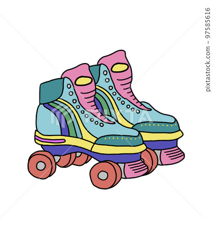 復古流行溜冰鞋 97585616