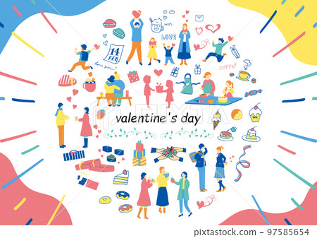 people enjoying valentines day people enjoying valentines day 97585654