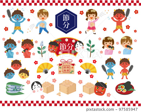 Setsubun material set 97585947