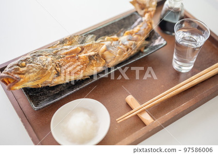 Roasted Atka Mackerel and Sake 97586006