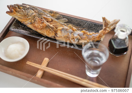 Roasted Atka Mackerel and Sake 97586007