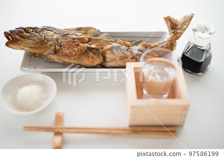 Roasted Atka Mackerel and Sake Roasted Atka Mackerel and Sake 97586199