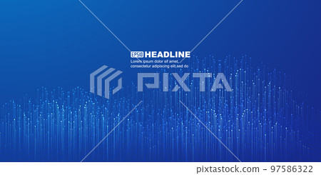 beating particles and lines internet technology big data background beating particles and lines internet technology big data background 97586322