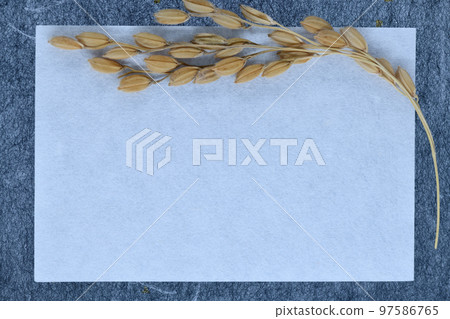 日本紙和米框架背景材料 日本紙和米框架背景材料 97586765