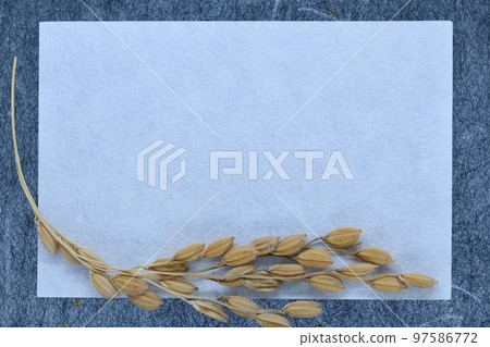 日本紙和米框架背景材料 日本紙和米框架背景材料 97586772