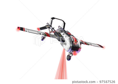 Security drone (airplane type: transparent material version) 97587526