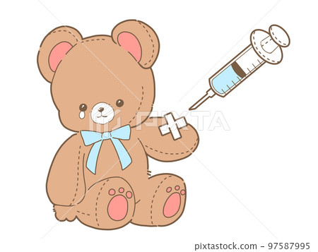 bear getting an injection 97587995