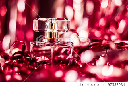 Perfume bottle, vintage fragrance on glamour background, eau de parfum as luxury holiday gift, cosmetic and beauty brand present concept Perfume bottle, vintage fragrance on glamour background, eau de parfum as luxury holiday gift, cosmetic and beauty brand present concept 97588084