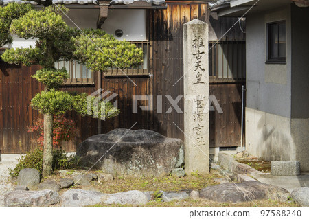 奈良縣高市郡豐浦宮遺址/明日香村的石碑 97588240