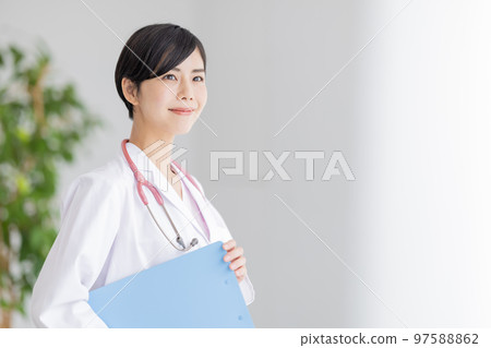 Medical image Female doctor portrait 97588862