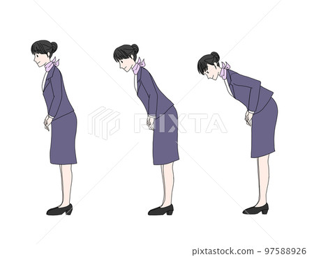 Bowing angle Flight attendant 03 97588926