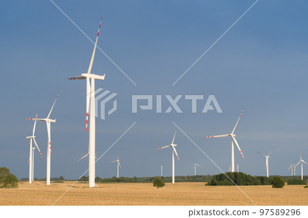 landscape with wind power landscape with wind power 97589296