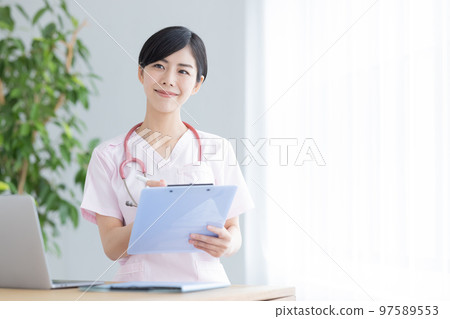醫學圖像女醫生肖像 醫學圖像女醫生肖像 97589553