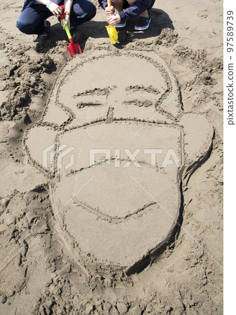 Sand painting Sand painting 97589739