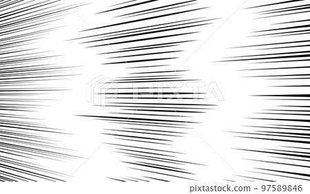 [No background color] Effect lines with a sense of depth and perspective, concentrated lines 97589846