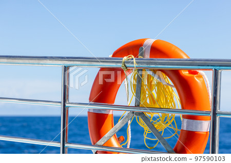 Life buoy on the ferry Life buoy on the ferry 97590103